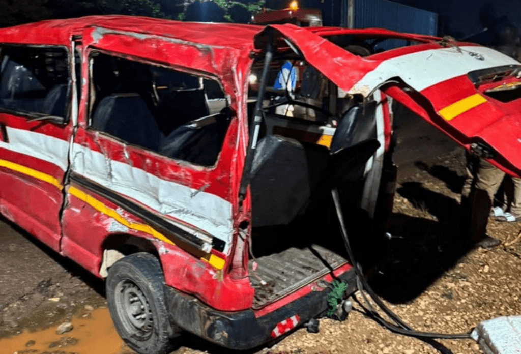 One dead, 14 injured in Bunso Highway crash