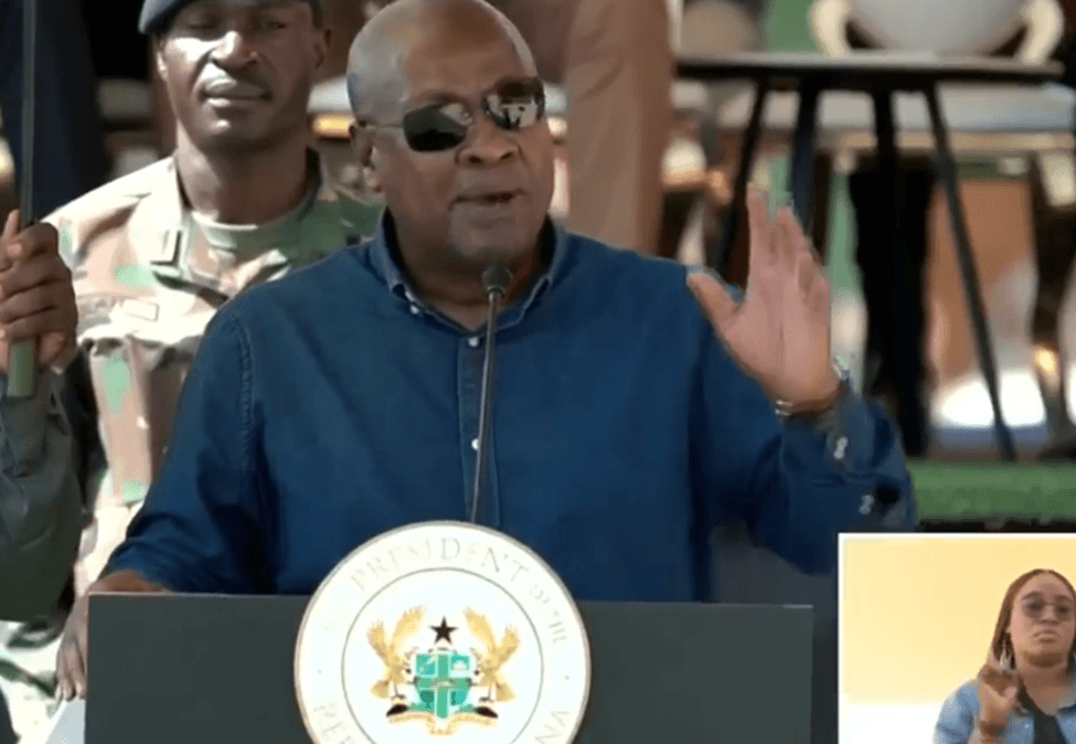 Mahama to provide Paga school with new bus, challenges students to achieve 100% WASSCE results