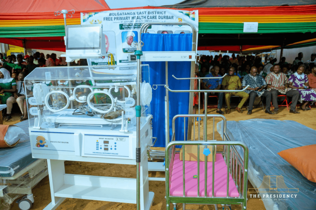 Photos: Mahama donates items to Zuarungu Health Centre to support Free Primary Healthcare