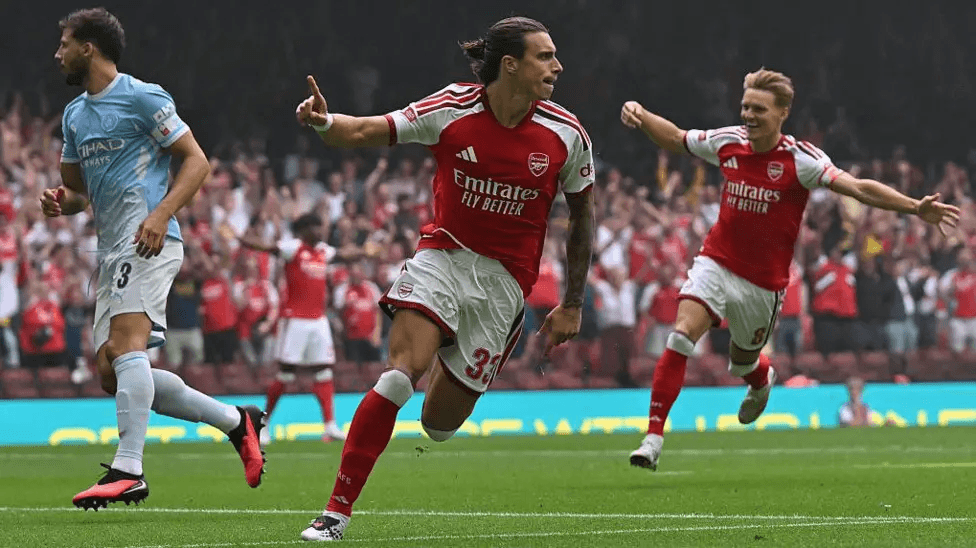 Arsenal cruise to Community Shield win against disappearing Man City