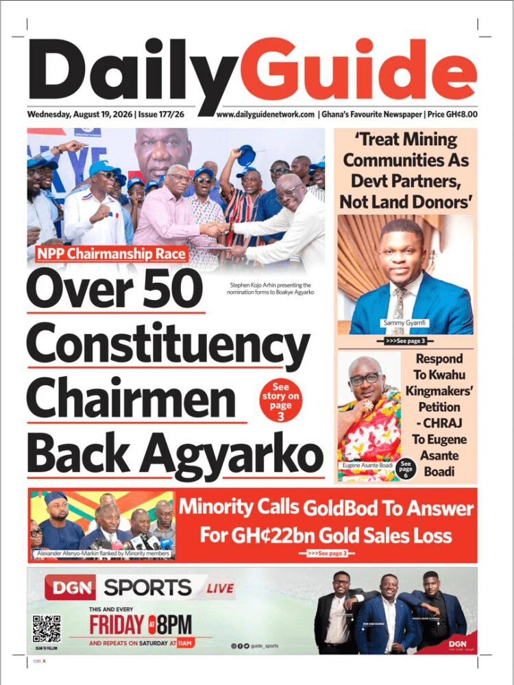 Today’s front pages: Wednesday, August 19, 2026