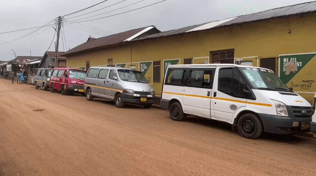 Santasi commercial drivers park vehicles in protest over arrests over GH¢1 fare increase