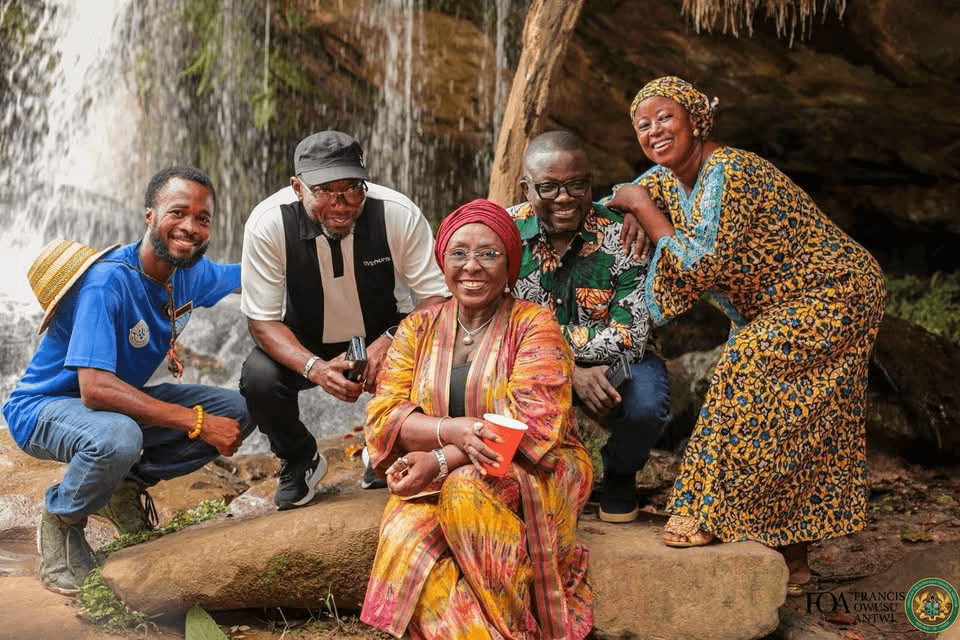 Tourism Minister dazzled by Kintampo Waterfalls, issues stern warning to encroachers