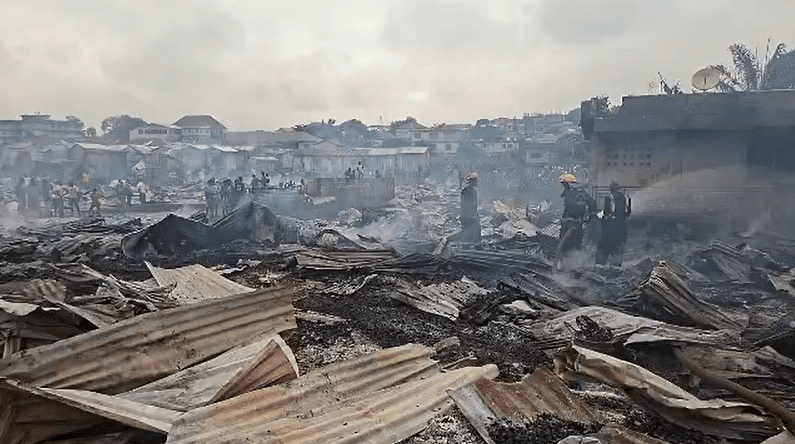 Fire destroys homes along Aboabo Pelele stream in Asokore Mampong