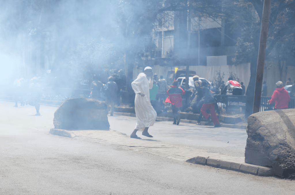 Kenya police fire tear gas to disperse traders protesting import duty hike