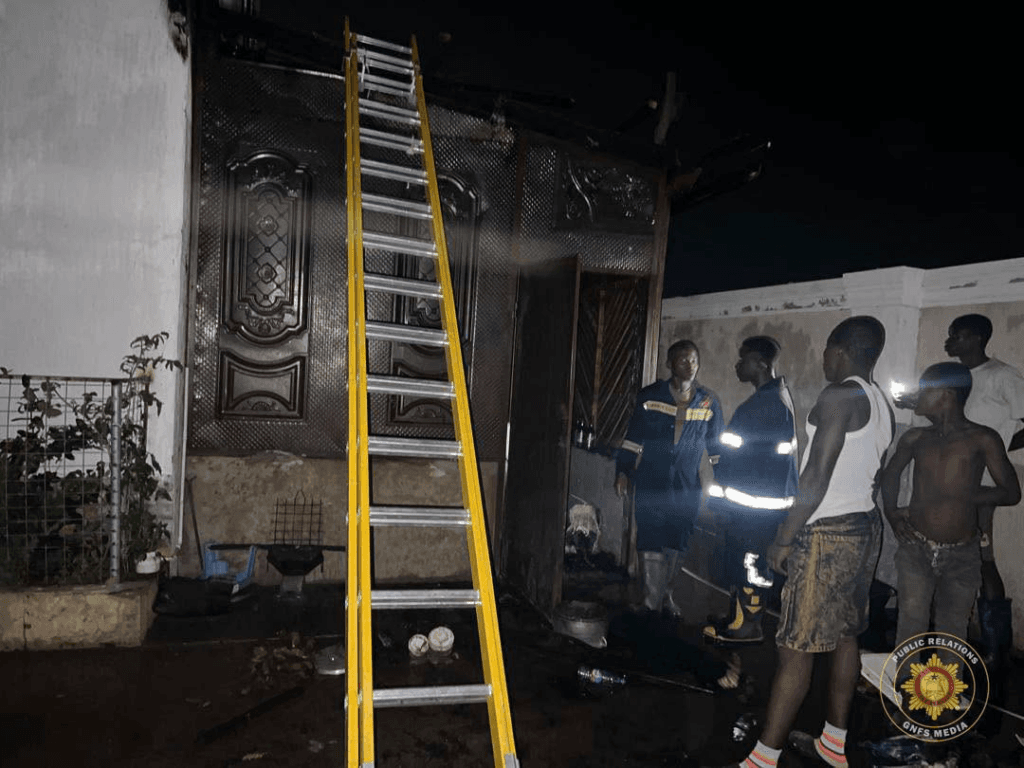 Fire engulfs storeroom at Apaaso, Kintampo