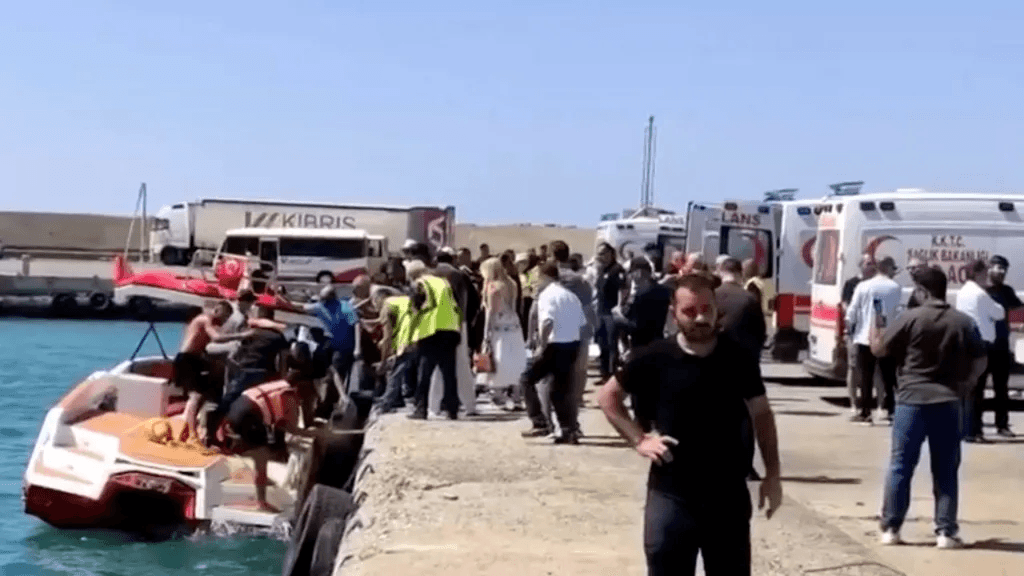 Boat carrying nearly 270 people capsizes off northern Cyprus