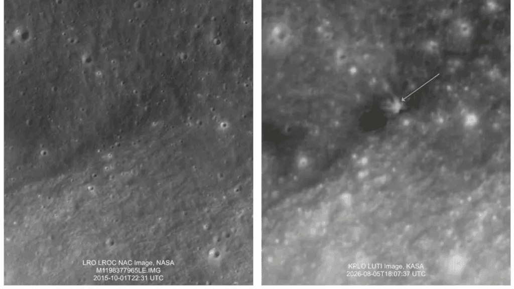 South Korea space agency shares Moon images after SpaceX rocket debris crash