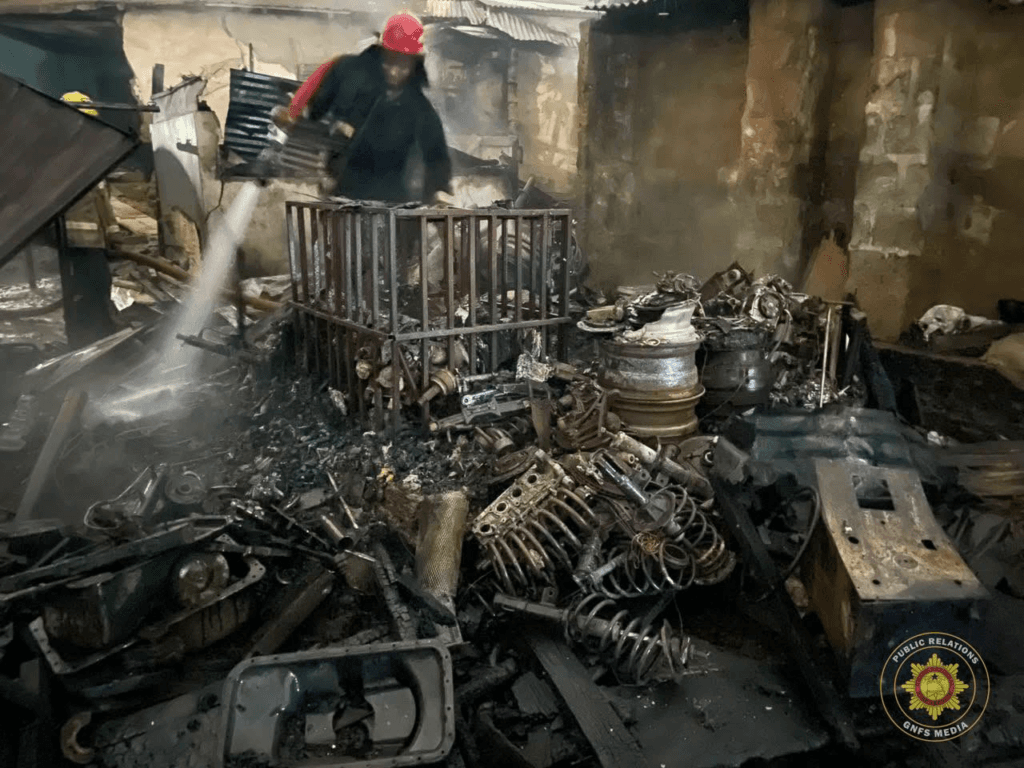 Two fire outbreaks destroy commercial and residential structures in Accra