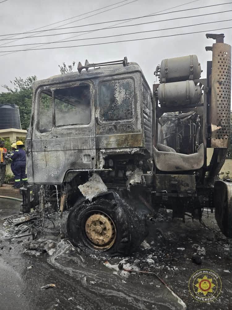 GNFS responds to bus crash, trailer fire in Greater Accra