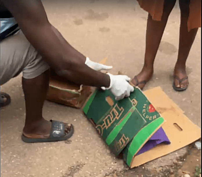 Newborn baby found dumped in drain at Obuasi Old Estate