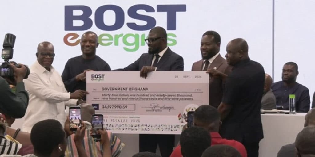 BOSTenergies pays first-ever GH¢34.2m dividend to government