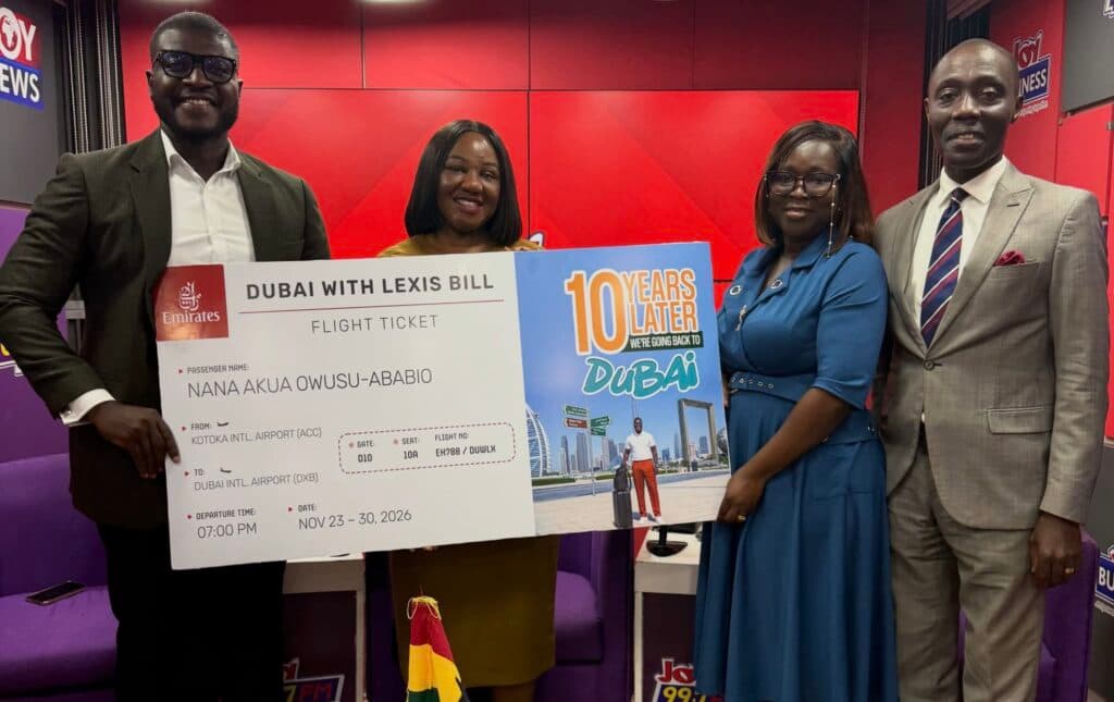 Nana Akua wins Dubai trip as Joy FM, Adansi Travels mark 10-year partnership