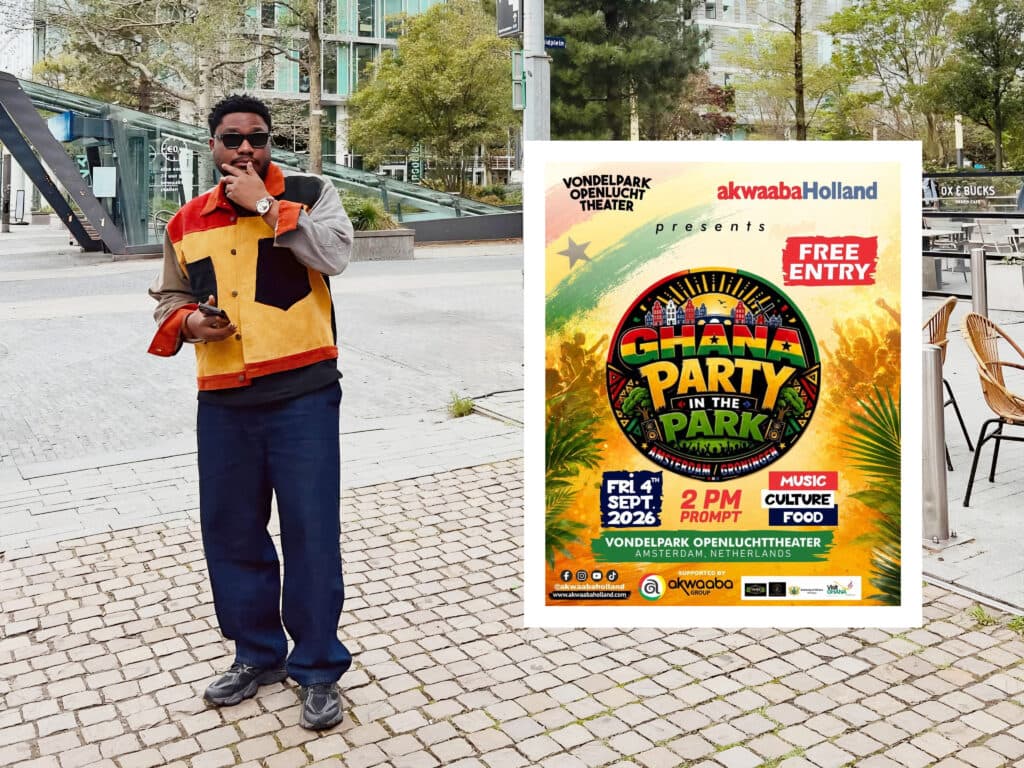 Jeffrey Nortey touches down in Amsterdam ahead of Ghana Party in the Park performance