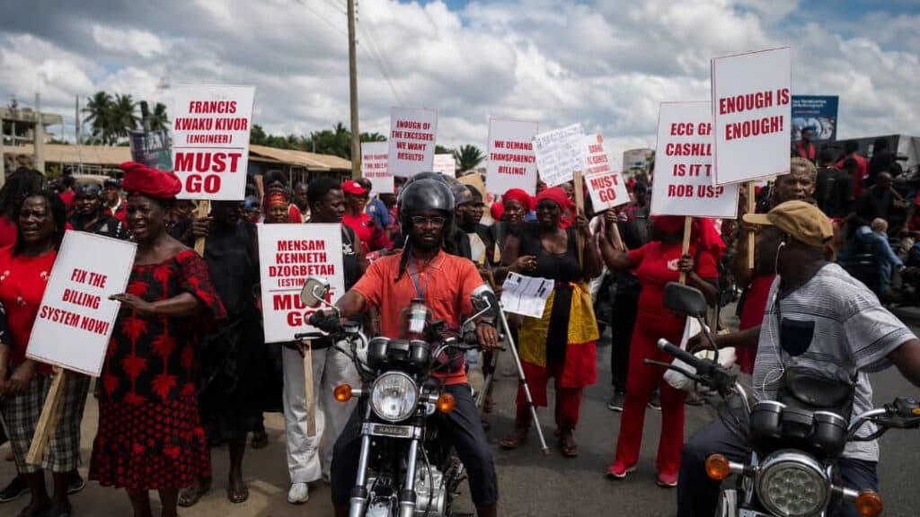 ECG customers in Ketu South protest alleged overbilling, demand accurate bills  