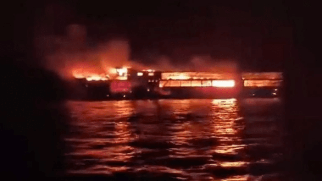 Five dead and 86 missing as ‘heartbreaking’ fire breaks out on Philippines ferry