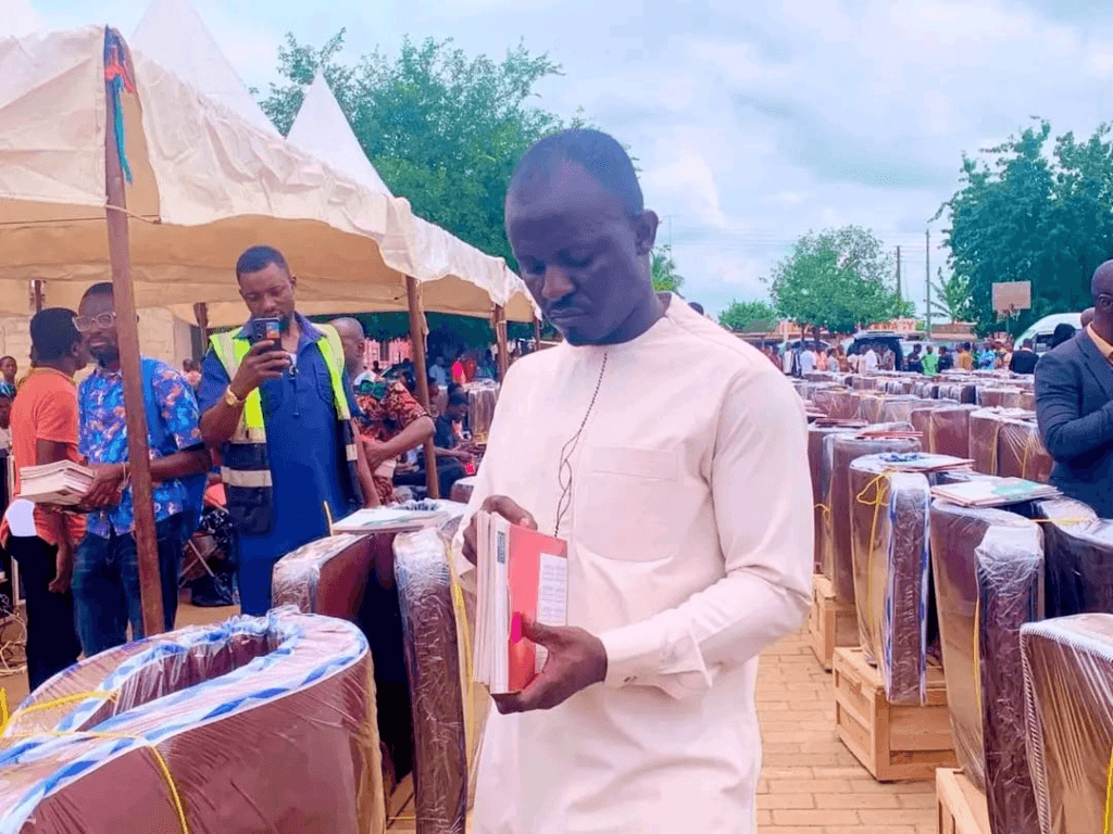 Tano South MP supports 300 SHS students with educational supplies
