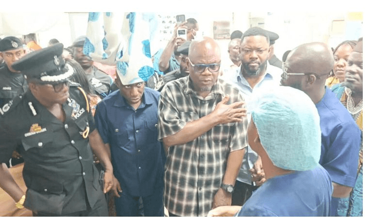 Central Regional Minister visits injured victims after New Winneba attack