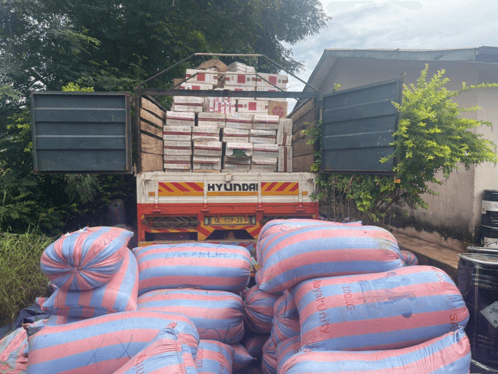 Police intercept vehicle carrying suspected contraband at Jema