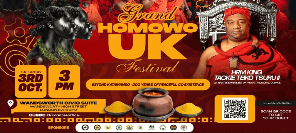 Ga Mantse to attend grand Homowo UK festival 2026 in London