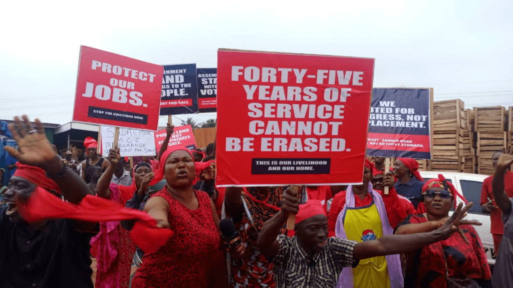 Anloga Junction traders protest alleged unlawful eviction for private development, Oforikrom assembly denies claims