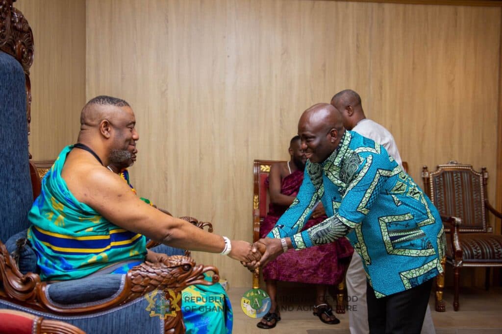 Agric Minister engages Ga Mantse on agriculture transformation agenda