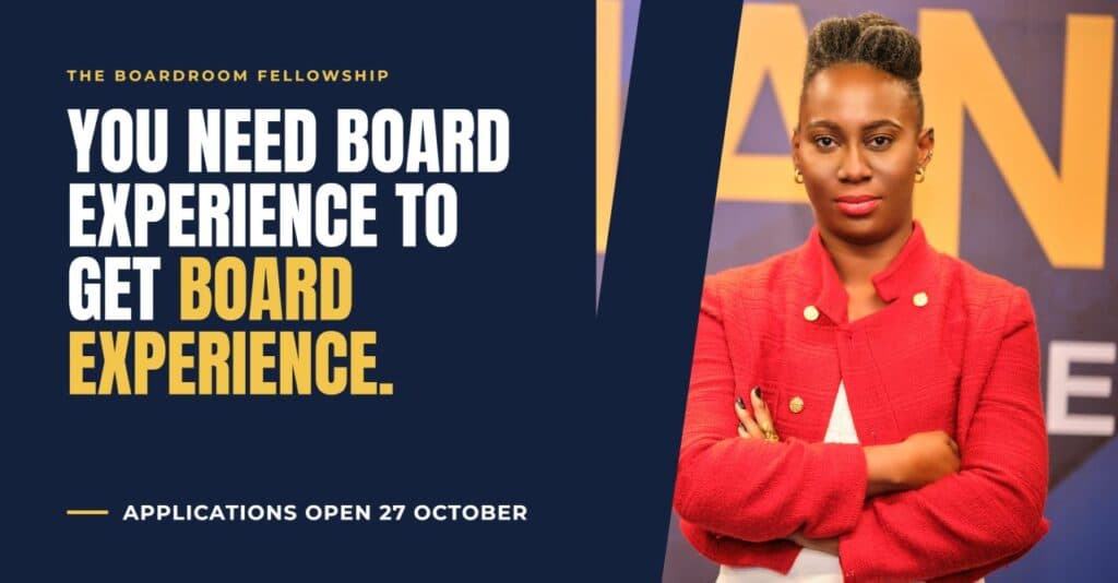 Ethel Cofie writes: You need board experience to get board experience