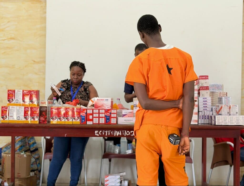 Theovision provides free healthcare to 2,500 rural residents and Ejura prison inmates