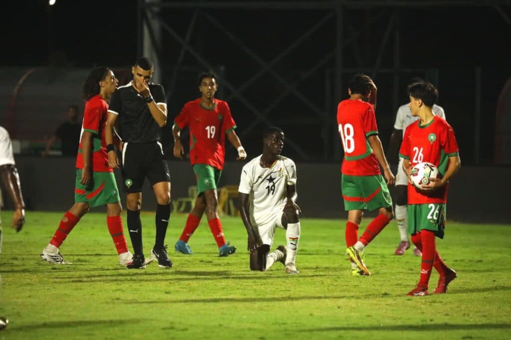 Morocco strike late to overcome 10-man Black Starlets