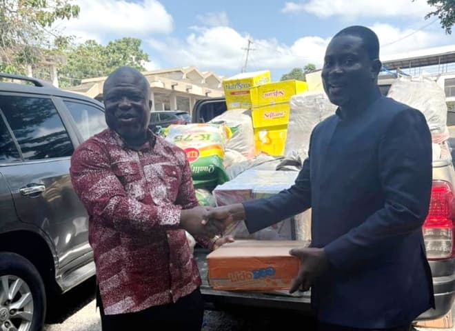 Maxwell Klu turns birthday into relief mission for Hohoe flood victims