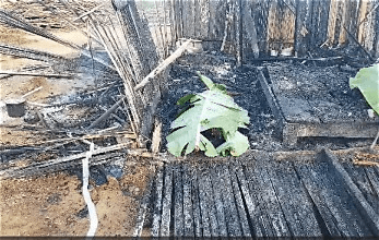Four family members burnt to death in fire at Apemanim Number Two