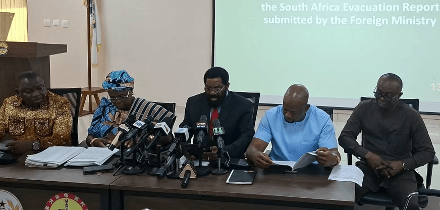Majority rejects Minority’s claims over GH¢49.7m South Africa evacuation, calls for forensic probe