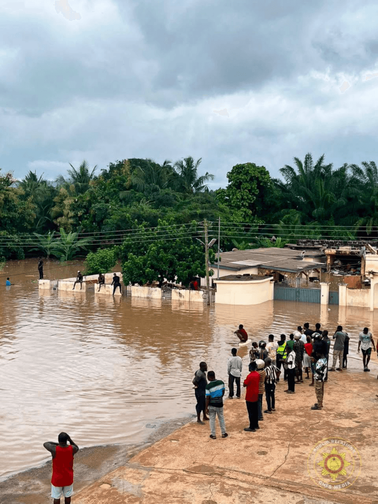 GNFS rescues stranded persons after flooding in Hohoe