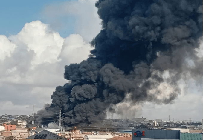 National Ambulance Service treats 8 casualties after Avenor fire in Accra