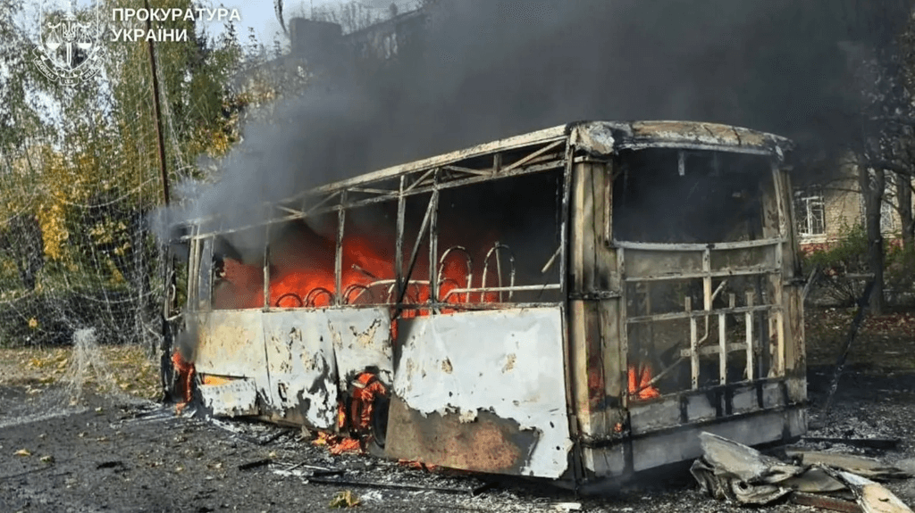 Russian strike on buses kills 33, say officials, as deadly attacks on Ukraine surge