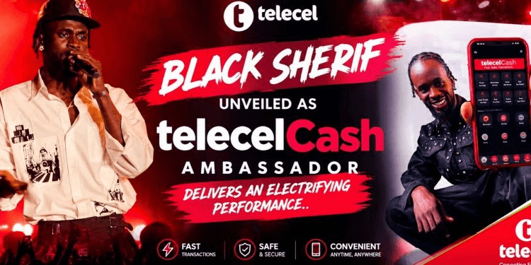 Black Sherif partners with Telecel Ghana to promote Telecel Cash