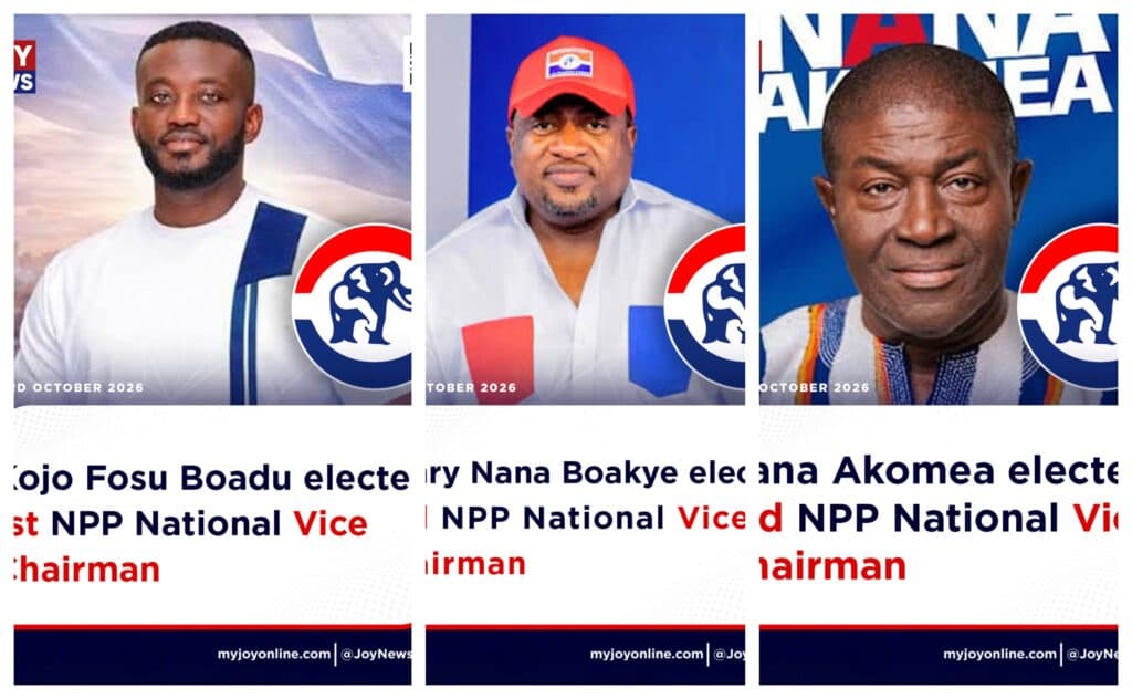 Kojo Bamba, Henry Nana Boakye and Nana Akomea elected NPP Vice Chairmen