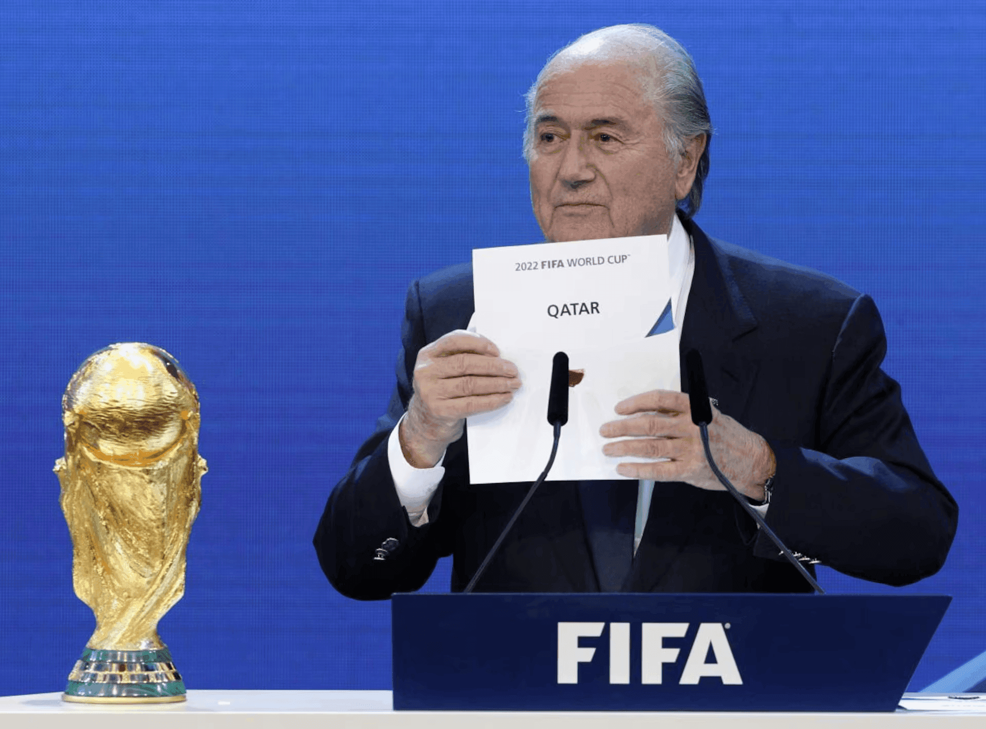 Ex-FIFA boss Blatter blasts plan to sell stake in World Cup