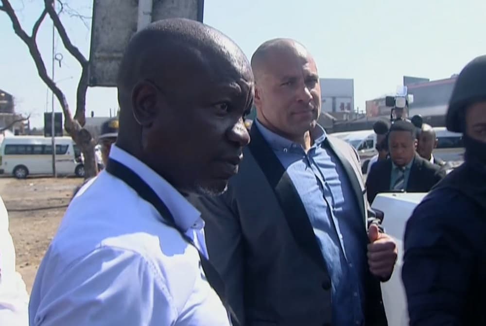 Scharnick arrested for intimidating journalist at Madlanga Commission