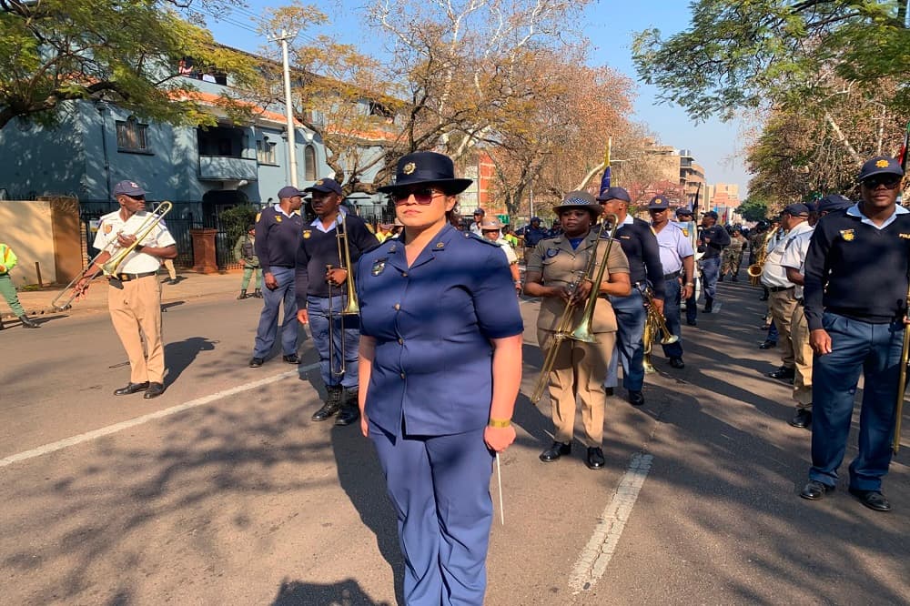 Women in law enforcement march to Union Buildings