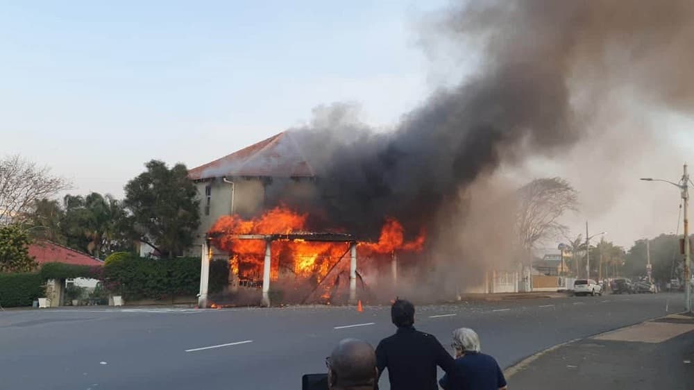 Fire breaks out at well-known Durban restaurant