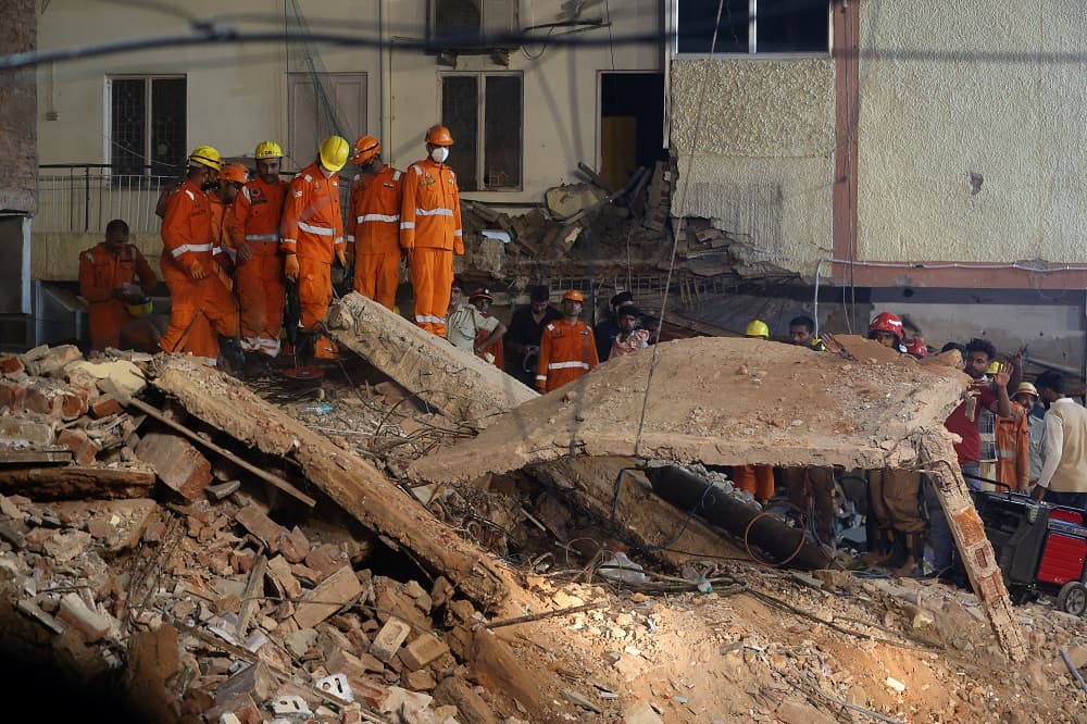 At least 3 dead, 9 rescued after building collapse in Indian capital