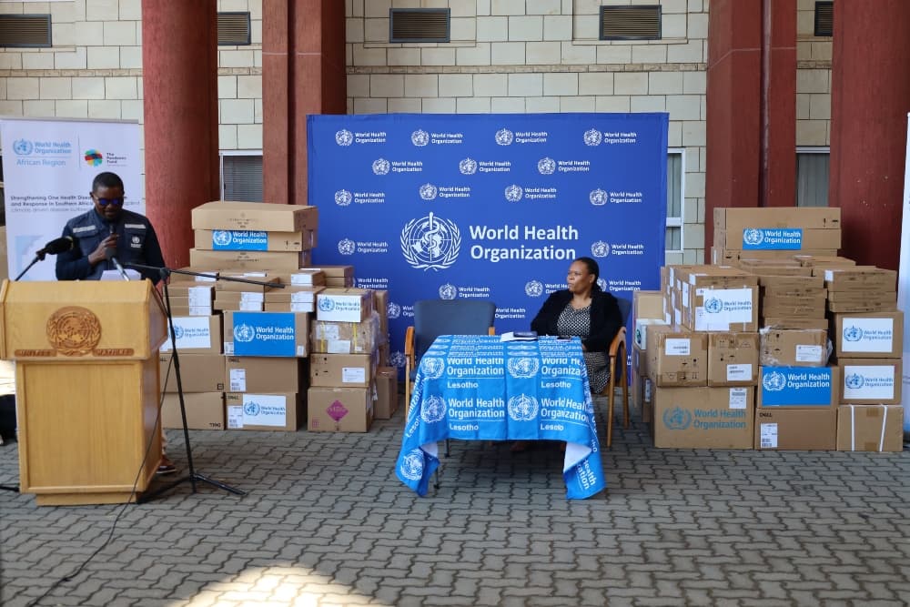Lesotho receives equipment from WHO to strengthen pandemic response