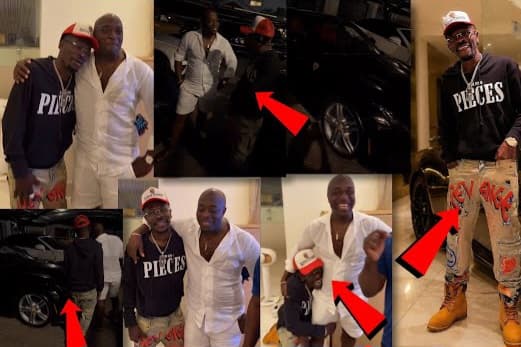 VIDEO: Shatta Wale Kneels As Dr Kofi Amoa-Abban Gifts Him Another Luxury Car
