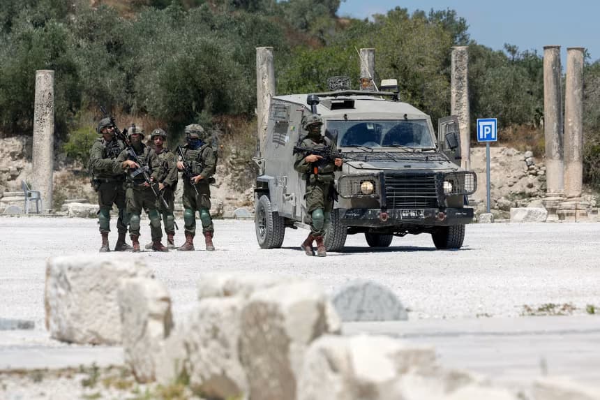 On this West Bank hilltop, a fight over the past will determine who controls the future