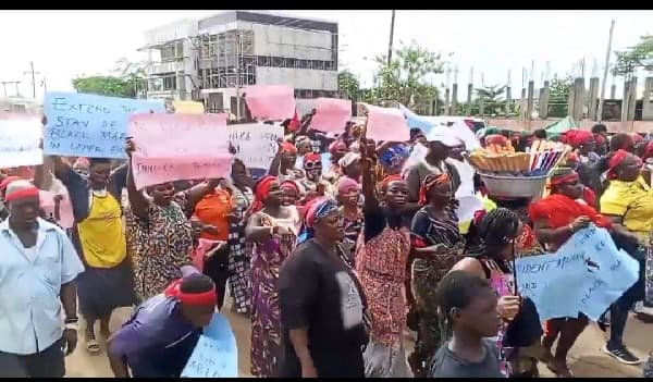 Bolgatanga traders hit the streets to demand return of IGP's 'Black Maria' Special Operations Team