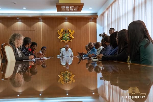 President Mahama holds talks with UNAIDS, ALMA leaders on Africa's health agenda