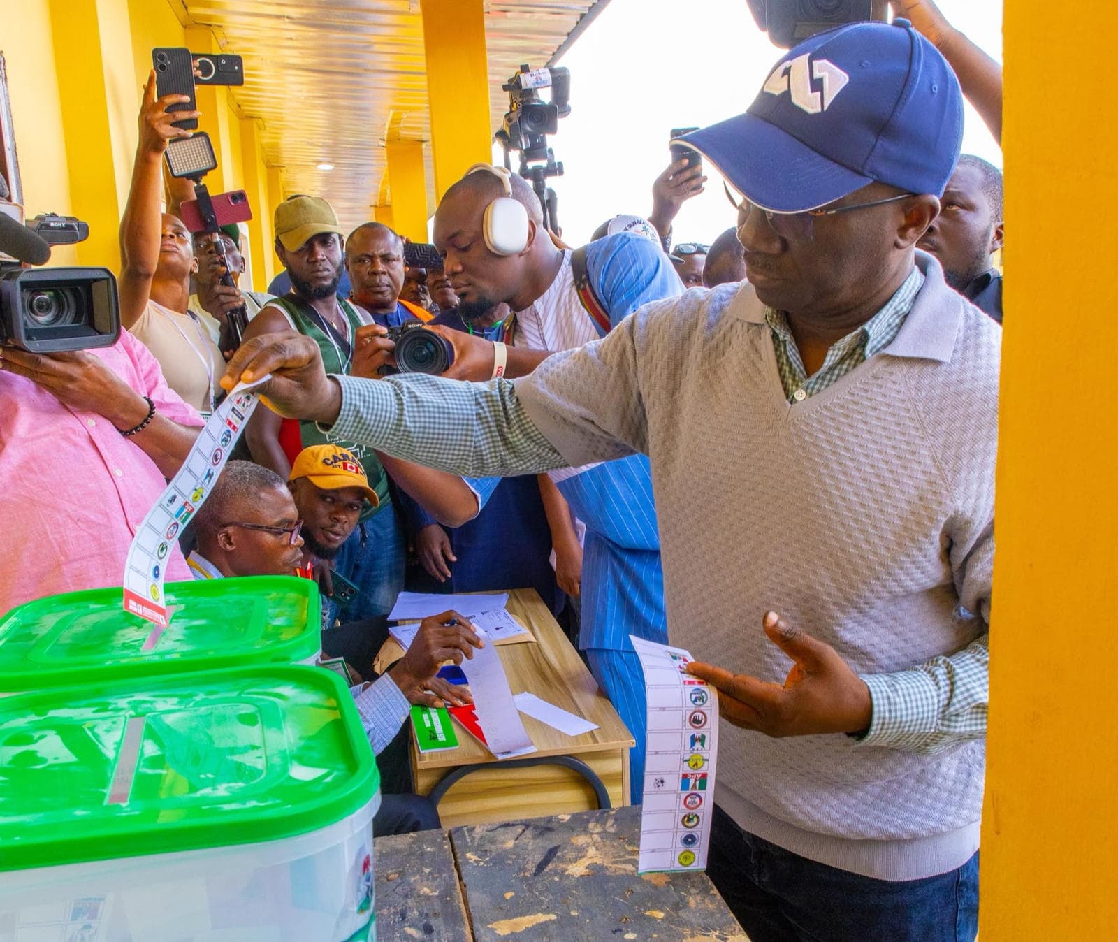 ‘Our people interested in choosing leaders’ – Okpebholo commends voters’ turnout in Edo LG election