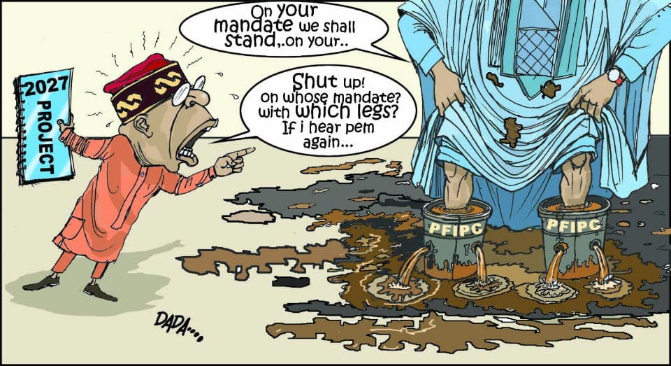 Cartoon: ‘Chief, choose between those shoes and your office’