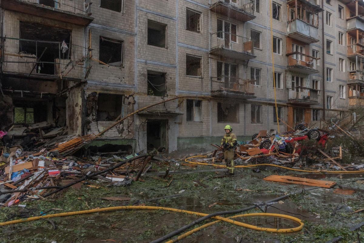 Russian attacks on Ukraine’s capital kill 9, wound dozens